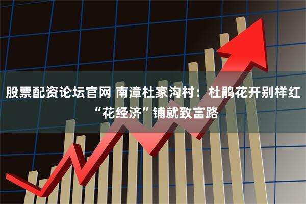 股票配资论坛官网 南漳杜家沟村：杜鹃花开别样红 “花经济”铺就致富路